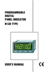 user`s manual programmable digital panel indicator