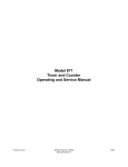 Model 871 Timer and Counter Operating and Service Manual