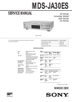 SERVICE MANUAL - MiniDisc Community Page