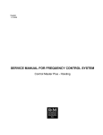 SERVICE MANUAL FOR FREQUENCY CONTROL SYSTEM