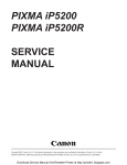 PIXMA iP5200 PIXMA iP5200R SERVICE MANUAL
