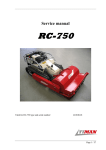 Service manual RC-750