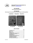 OPERATION & SERVICE MANUAL - Absolute Process Instruments