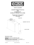 MANUAL 440-1008 CARLISLE SERVICE MANUAL FOR