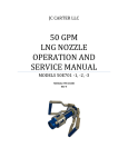 50 GPM Operation and Service Manual
