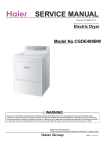 Haier Washer-Dryer CGDE480BW Owners Manual