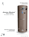 Manual - American Standard Water Heaters