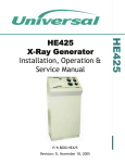 HE425 Generator Manual - Spectrum Medical X