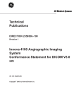 Technical Publications Innova 4100 Angiographic