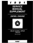 91 Dodge Truck Diesel SM Supp