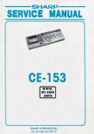 Sharp CE-153 Service manual - PC