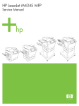HP LaserJet M4345 MFP Service Manual - ENWW