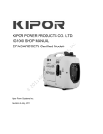 IG1000 Service Manual - Kipor Power Equipment