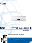 WALL MOUNTED TYPE FAN COIL UNIT SERVICE MANUAL