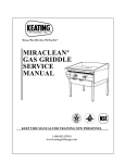 miraclean® gas griddle service manual keep this