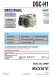 Service Manual of Sony DSC-H1 Digital Camera