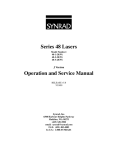 SYNRAD Series48 Laser Operation & Service Manual