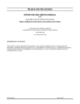 TM S6161-DR-FSE-010/34931 OPERATION AND SERVICE MANUAL