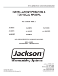 AJ-64 Series Installation/Operation & Service Manual Part