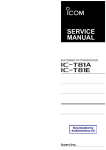 Icom - IC-T81 Service manual