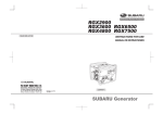RGX7500/E Generator - Subaru Industrial Power