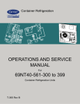 OPERATIONS AND SERVICE MANUAL 69NT40