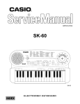 Casio SK60 service manual