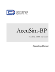 AccuSim Desktop Operating Manual
