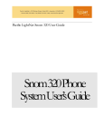 Snom 320 Phone User Guide