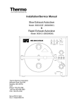 Installation/Service Manual Slow Exhaust Autoclave