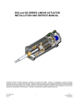 Linear actuators GSX series - manual