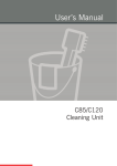 User`s Manual C85/C120 Cleaning Unit