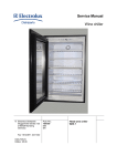 Service Manual Wine chiller