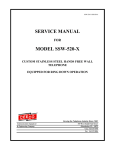 SERVICE MANUAL MODEL SSW-520-X