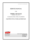 SERVICE MANUAL MODEL SSP-363-E4
