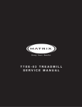 T7XE-03 TREADMILL SERVICE MANUAL