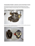 Cleaning Marvel Schebler carburetors used on Ford N Series Tractors