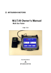 MUT-III Owner`s Manual