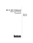 MC-12/MC-12 Balanced Service Manual