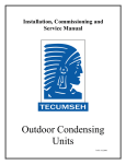 Tecumseh Install, Commissioning, & Service Manual