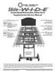 Expandable/Retractable Sleep Deck Supplemental Service Manual