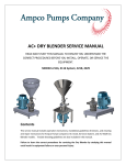 AC+ DRY BLENDER SERVICE MANUAL