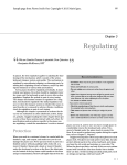 Chapter 5: Regulating