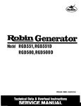 rgd351/351d/500/500d generator service manual
