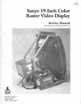 Sanyo 19-Inch Color Raster Video Display