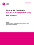 Window Air Conditioner SVC MANUAL(Exploded