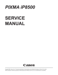 PIXMA iP8500 Service Manual