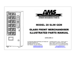 model 28 slim gem glass front merchandiser illustrated parts manual