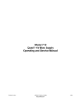 Model 710 Quad 1-kV Bias Supply Operating and Service Manual