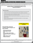 install/removal instructions: window regulator